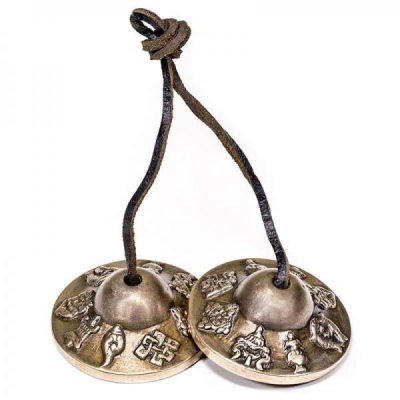 Cymbales tibétaines - symboles de prospérité - 6,5 cm